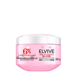 Mascarilla Brillo Reconstructora Tratamiento Glycolic Gloss Elvive - 300gr