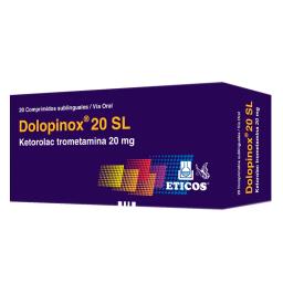 Dolopinox 20 SL Ketorolac Trometamina 20 mg - Cont. 20 Comprimidos