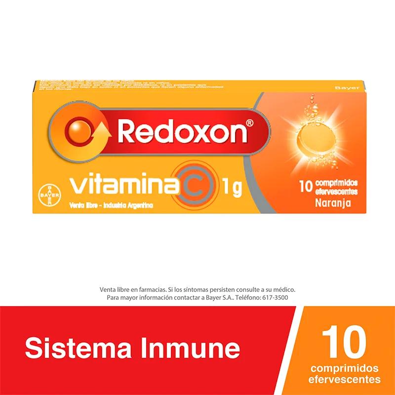Redoxon Vitamina C 1g Sabor Naranja - Caja de 10 comprimidos efervescentes
