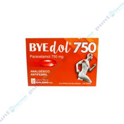 Byedol Paracetamol 750 mg - Caja de 10 Capsulas Blandas