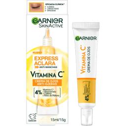 Crema de Ojos Anti-ojeras Garnier Skinactive Express Aclara - 15mL