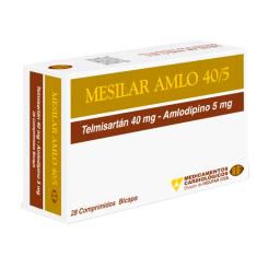 Mesilar Amlo 40/5 Telmisartan 40 mg Amlodipino 5 mg - Cont. 28 Comprimidos