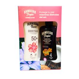 Pack Protector Solar Hawaiian Sheer Touch SPF 50 + Tanning