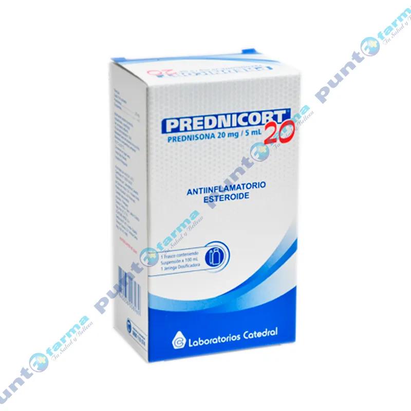 Prednicort 20 Prednisona 20 mg/ 5 mL - Cont. 100 mL