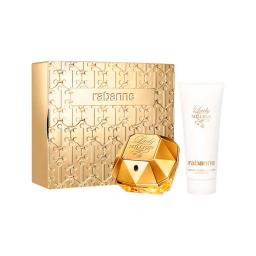 Set Lady Million Eau de Parfum 80mL+ Body Loción 100mL HD24 Paco Rabanne