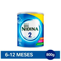 Leche en Polvo Nidina Bebé 2 - Lata de 800 gr