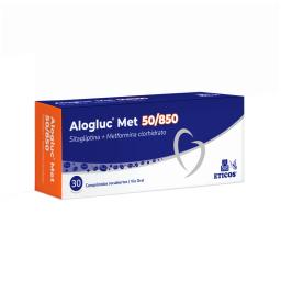 Alogluc Met 50/850 Sitagliptina + Metformina Clorhidrato - Cont. 30 Comprimidos