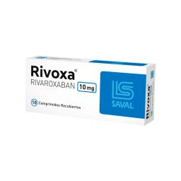 Rivoxa Rivaroxaban 10mg - Cont. 10 comprimidos recubiertos