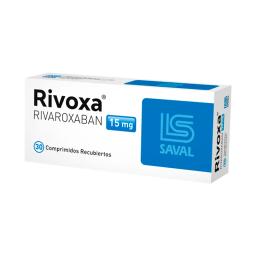 Rivoxa Rivaroxaban 15mg - Cont. 30 comprimidos recubiertos