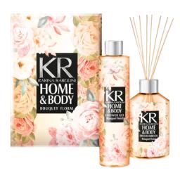 Set Difusor 250 ml + Gel de Ducha 240 ml Bouquet Floral Karina Rabolini