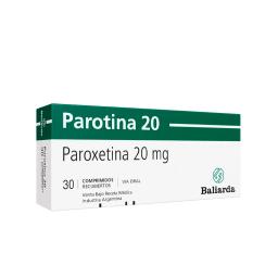 Parotina Paroxetina 20 mg - Cont. 30 Comprimidos Recubiertos