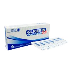 Glicerin 2,5 Glicerina 2,5g - Cont. 12 supositorios