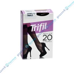 Medias 3/4 Europeu Nro.20 Unico Tabaco Trifil - Cont. 1 Par