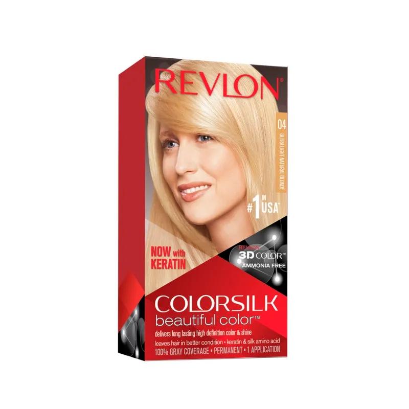 Tinte ColorSilk Beautiful Color N° 04 Rubio Natural Ultra Claro Revlon