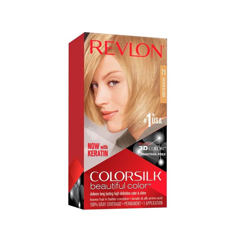 Tinte ColorSilk Beautiful Color N° 71 Rubio Dorado Revlon