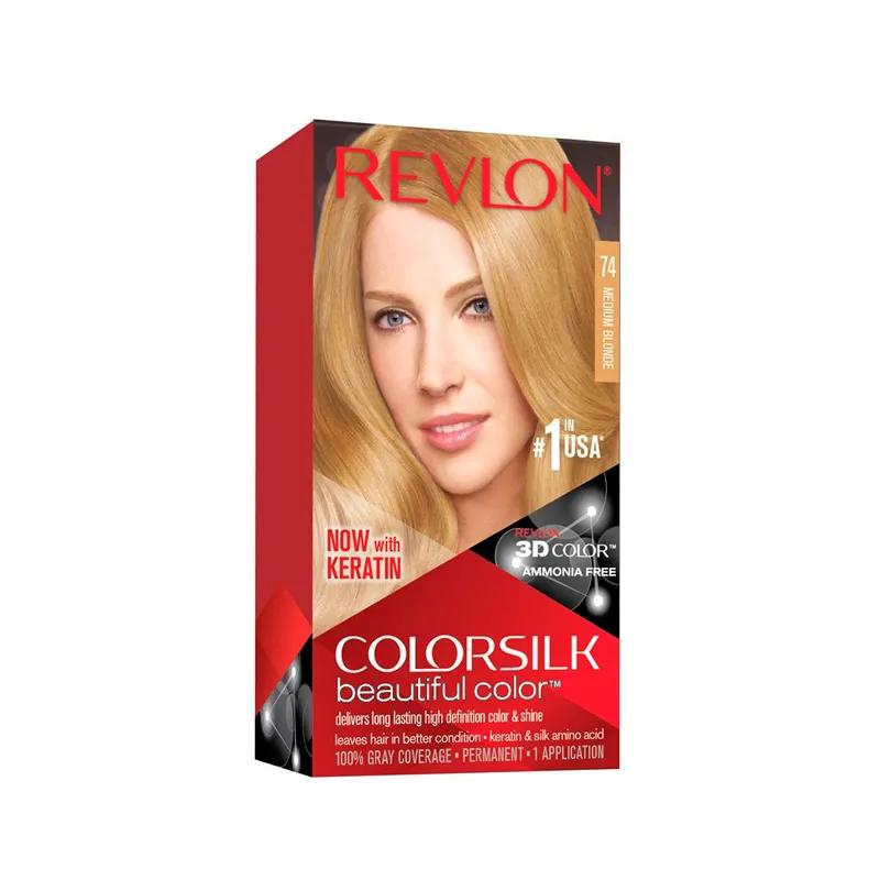 Tinte ColorSilk Beautiful Color N° 74 Rubio Medio Revlon