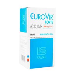 EuroVir Forte Aciclovir 400mg/5ml - Contenido de 100 ml