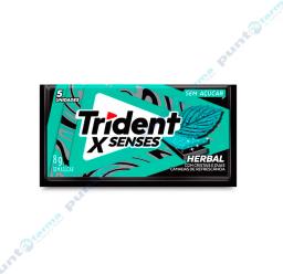 Trident XSenses Chicle Herbal Sin Azúcar 8g - Paquete de 5 unidades