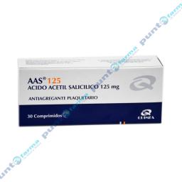 AAS 125 Acido Acetil Salicilico 125mg -  Cont. 30 Comprimidos.