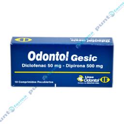 Odontol Gesic - Diclofenac Metamizol - Contiene 10 Comprimidos Recubiertos