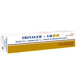 Trinaler LD Gel - Aciclovir - Lidocaina - Cloruro de Benzalconio  - Pomo de 10 gr