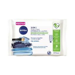 Toallitas Desmaquillantes 3 en1 Piel Normal Nivea - Cont 25 unidades