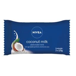 Pack Jabón Nivea Coconut Milk - 3 x 125 gr