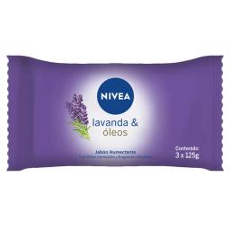 Pack Jabón Nivea Lavanda & Óleos - 3 x 125 gr