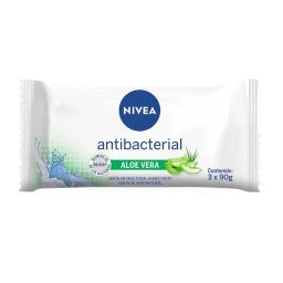 Pack Jabón Nivea Antibacterial Aloe Vera - 3 x 90 gr