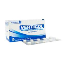 Vertigol Meclizina Clorhidrato 25mg - Caja de 100 comprimidos