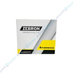 Zebron Ambroxol 30mg/2mg - Solución Inyectable 5 Ampollas x 2mL c/u