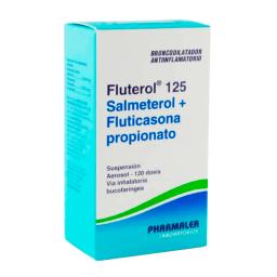 Fluterol 125 Salmeterol + Fluticasona Propionato -  Suspensión  Aerosol 120 Dosis Vía Inhalatoria.