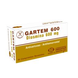 Gartem Diosmina 600 mg - Contiene 30 Comprimidos.