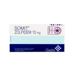 Somit Zolpidem 10 mg - Contiene 30 Comprimidos Ranurados.