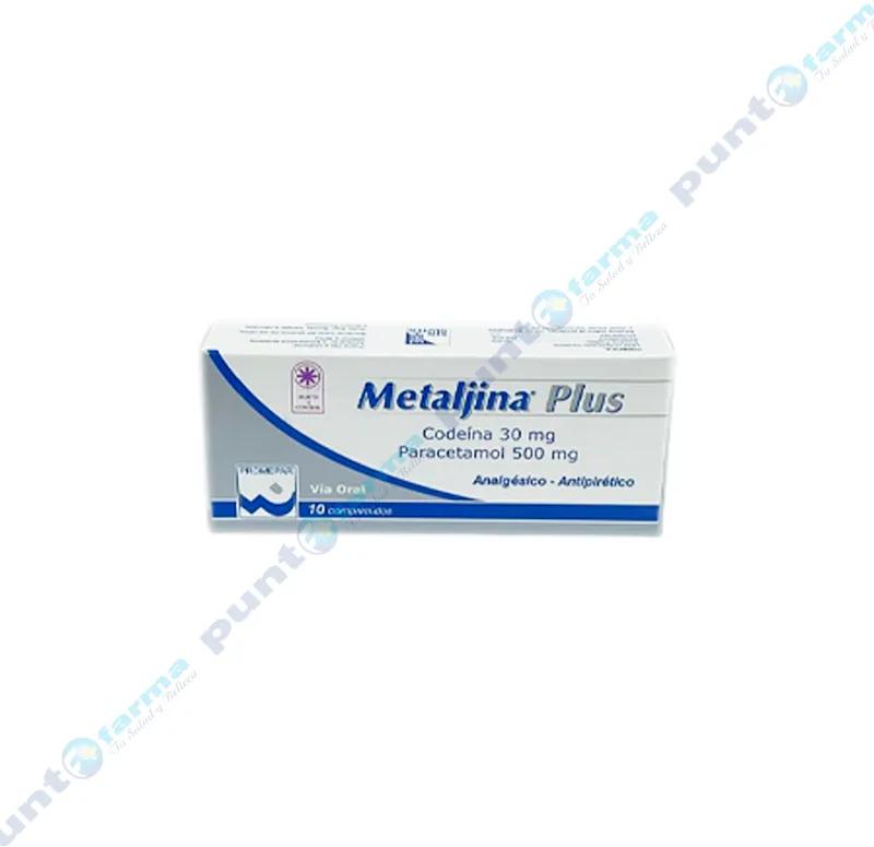 Metaljina Plus Codeina 30 Paracetamol 500 mg - Cont. 10 Comprimidos