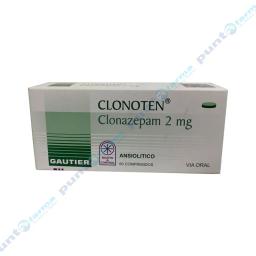 Clonoten Clonazepam 2 mg - Cont.60 comprimidos recubiertos