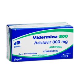 Vidermina Aciclovir 800 mg - Cont. 25 Comprimidos