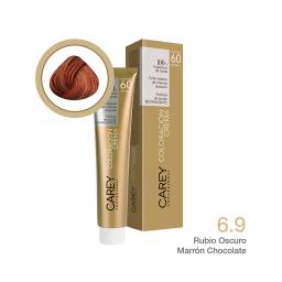 Coloración en Crema Rubio Oscuro Marrón Chocolate 6.9 Carey - Pomo de 60gr