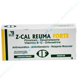 Z-cal Reuma Forte - Cont. 20 Comprimidos Gastroprotegidos.