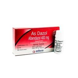 As Dazol Albendazol 400 mg - 5 ampollas bebibles de 10ml