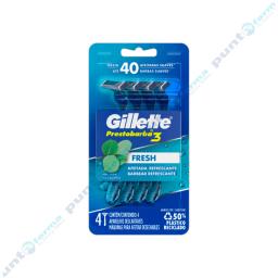 Máquinas de Afeitar Gillette Prestobarba 3 - Cont. 4 unidades