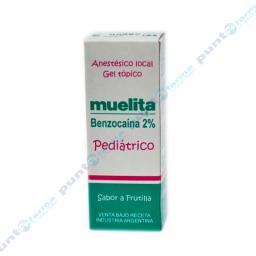 Muelita Benzocaina 2% Gel Topico Pediatrico Sabor a Frutilla - 10 gr