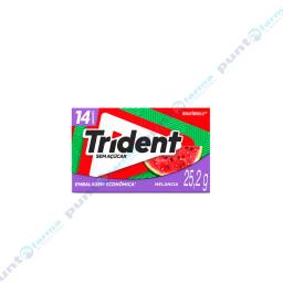 Trident Chicle Sabor Sandia y Melón  - Caja de 14 unidades