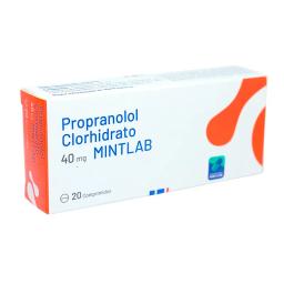 Propanolol Clorhidrato Mintlab 40 mg - Caja de 20 Comprimidos.