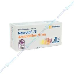 Neurotol Amitriptilina 75 mg - Contenido de  50 comprimidos