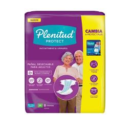 Pañal para Adultos Protect Extra M Plenitud - Cont. 8 Unidades