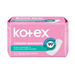 Protectores Diarios Antibacterial Kotex - Cont. 20 Unidades.