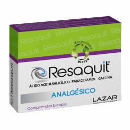 Resaquit Acido Acetilsalicilico Paracetamol Cafeina - Cont. 4 Comprimidos Bicapa