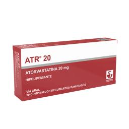 Atorvastatina Hipolipemiante 20 mg - Cont. 30 Comprimidos.