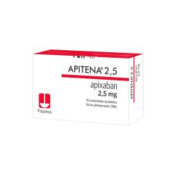 Apitena Apixaban 2,5 mg - Cont. 30 Comprimidos Recubiertos